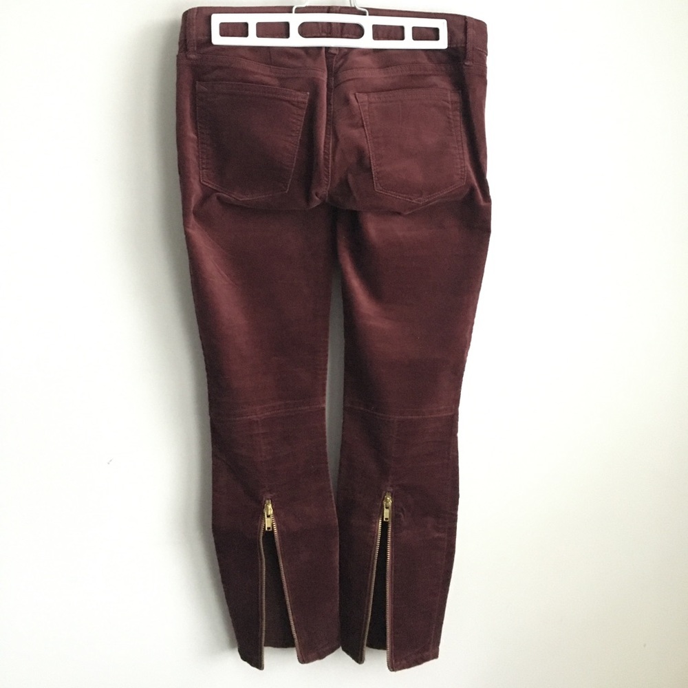 Gap Velvet Burgundy Jeans